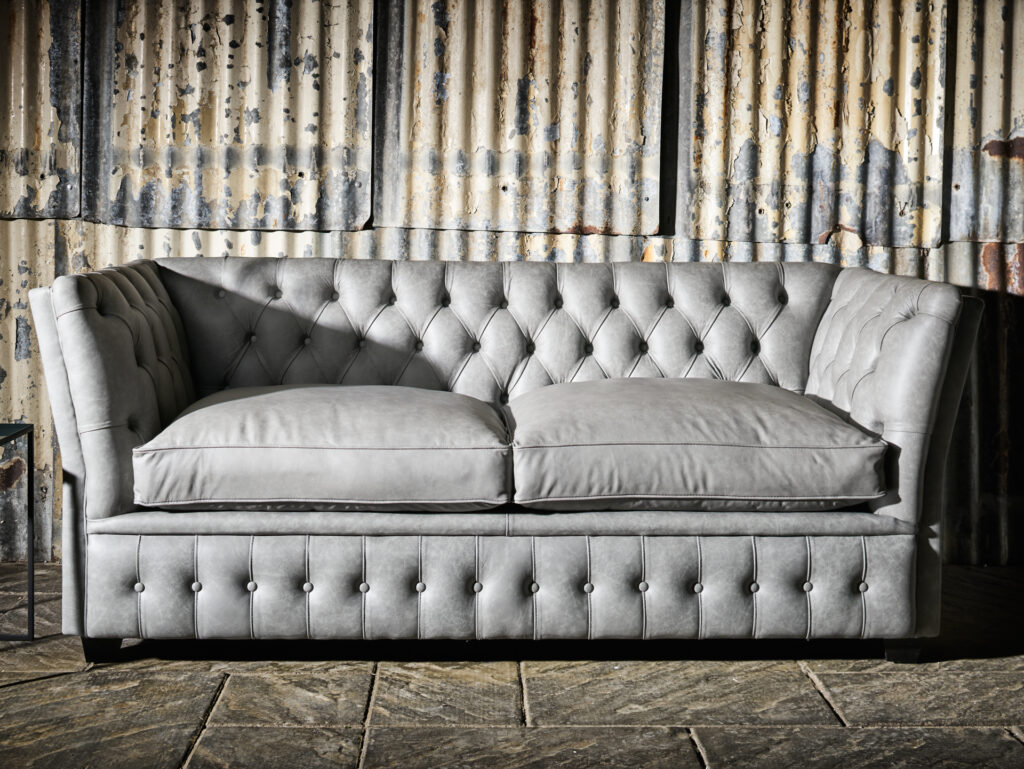 chesterfield sofa in grey